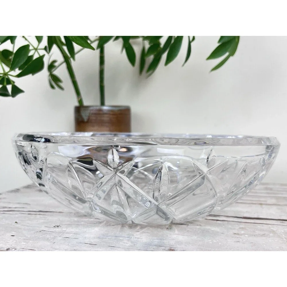 Vintage Gorham “Lady Anna” Lead Crystal Candy Bowl 8.25” Entertaining / Decor